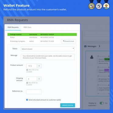 ماژول مدیریت کالای مرجوعی در پرستاشاپ