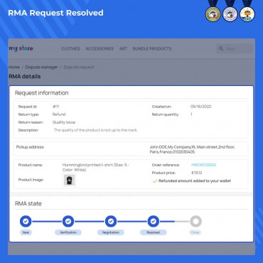 ماژول مدیریت کالای مرجوعی در پرستاشاپ