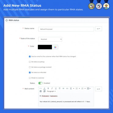 ماژول مدیریت کالای مرجوعی در پرستاشاپ