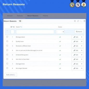 ماژول مدیریت کالای مرجوعی در پرستاشاپ