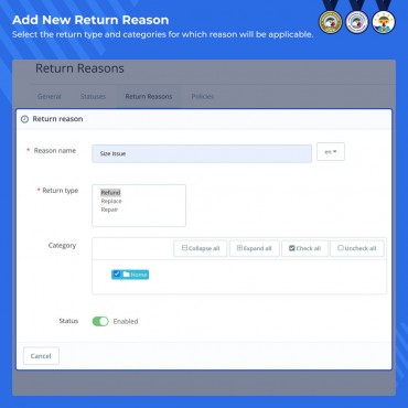ماژول مدیریت کالای مرجوعی در پرستاشاپ