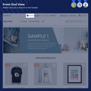 ماژول کیف پول پرستاشاپ وبکول