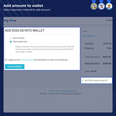 ماژول کیف پول پرستاشاپ وبکول