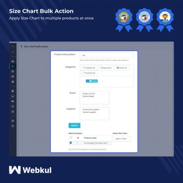 ماژول چارت محصول پرستاشاپ وبکول
