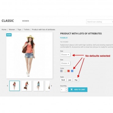 ماژول مجبور کردن مشتری برای انتخاب ترکیب در پرستاشاپ