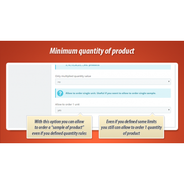 ماژول حداقل تعداد خرید از یک محصول در پرستاشاپ