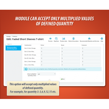 ماژول حداقل تعداد خرید از یک محصول در پرستاشاپ