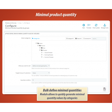 ماژول حداقل تعداد خرید از یک محصول در پرستاشاپ
