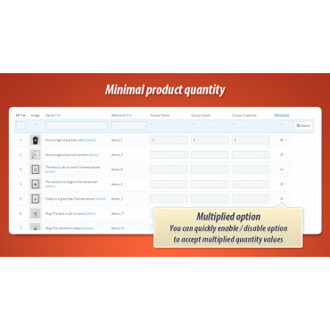 ماژول حداقل تعداد خرید از یک محصول در پرستاشاپ