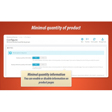 ماژول حداقل تعداد خرید از یک محصول در پرستاشاپ
