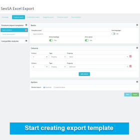 خروجی گیری محصولات پرستاشاپ در اکسل Seosa
