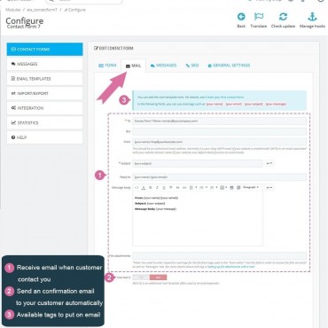 Contact Form 7 - ماژول فرم ساز حرفه ای پرستاشاپ