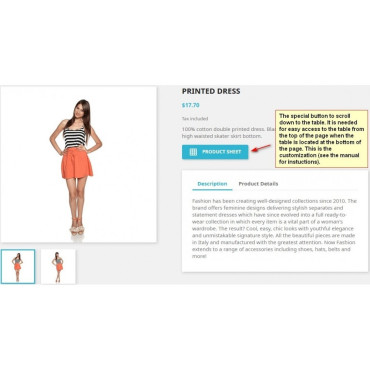 ماژول مشاهده جدولی ترکیبات محصول در پرستاشاپ