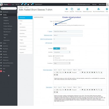 ماژول ترکیبات برای محصولات مجازی در پرستاشاپ