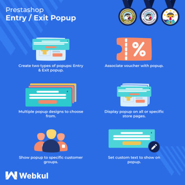 پاپ آپ ورود/خروج با نمایش کد تخفیف در پرستاشاپ