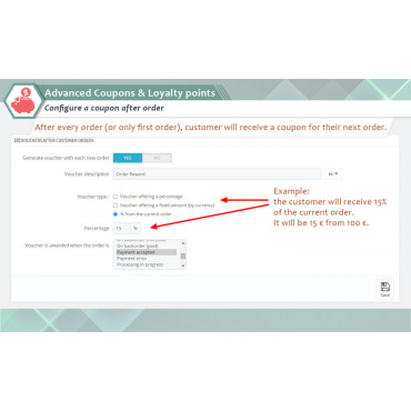 ماژول کوپن های تخفیف پیشرفته و امتیازات وفاداری پرستاشاپ