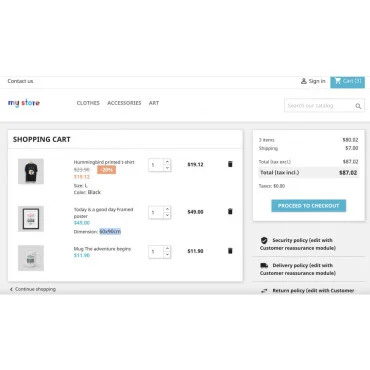 ماژول پکیج محصول پرستاشاپ - افزودن چند محصول به سبد خرید