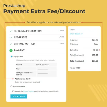 ماژول پرداخت هزینه اضافی / تخفیف وبکول