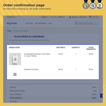 ماژول پرداخت هزینه اضافی / تخفیف وبکول