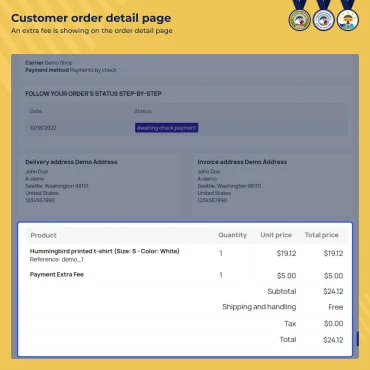 ماژول پرداخت هزینه اضافی / تخفیف وبکول