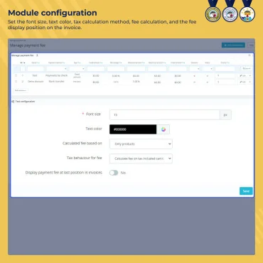 ماژول پرداخت هزینه اضافی / تخفیف وبکول
