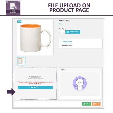 ماژول آپلود فایل پرستاشاپ - اجازه به آپلود فایل توسط کاربران