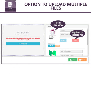 ماژول آپلود فایل پرستاشاپ - اجازه به آپلود فایل توسط کاربران