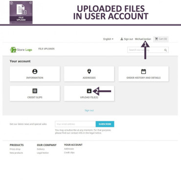 ماژول آپلود فایل پرستاشاپ - اجازه به آپلود فایل توسط کاربران