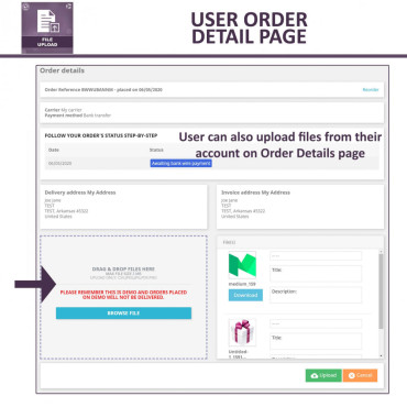 ماژول آپلود فایل پرستاشاپ - اجازه به آپلود فایل توسط کاربران