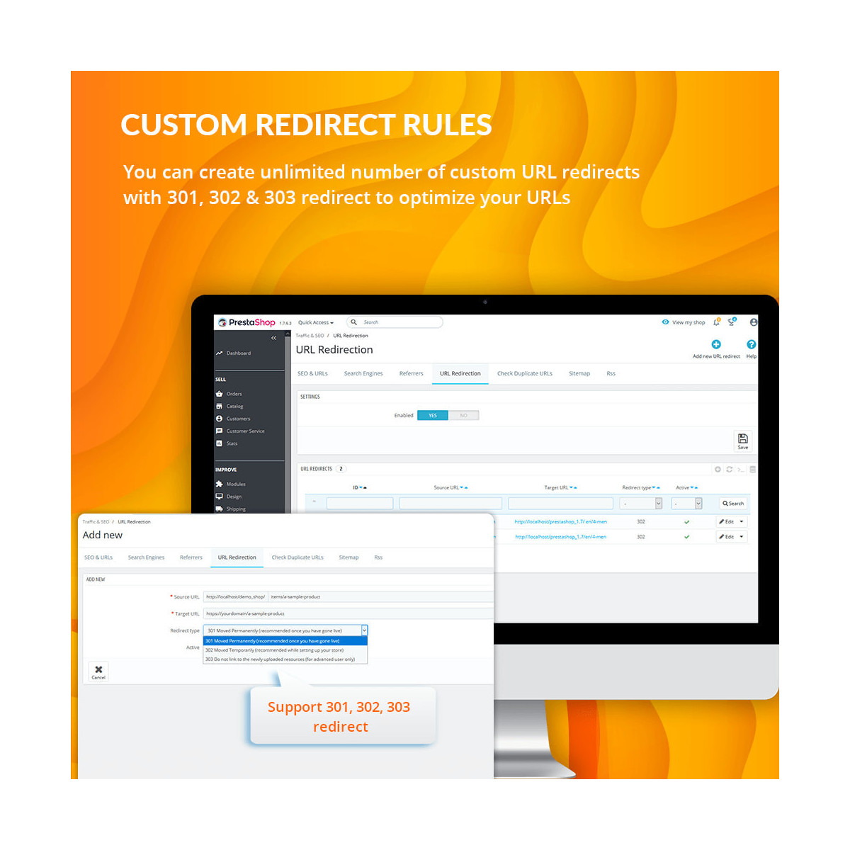 ماژول ریدایرکت پرستاشاپ - Awesome URL