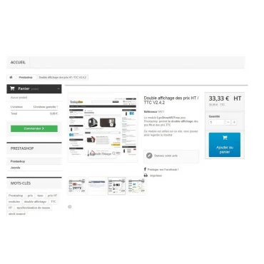 ماژول نمایش همزمان قیمت محصول با مالیات و بدون مالیات پرستاشاپ