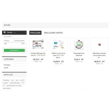 ماژول نمایش همزمان قیمت محصول با مالیات و بدون مالیات پرستاشاپ