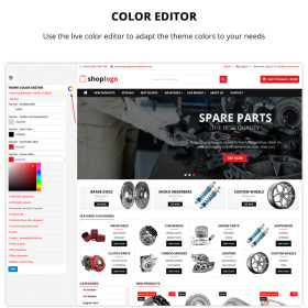 قالب صنعتی پرستاشاپ مناسب برای لوازم یدکی و ابزار خودرو P17AT11