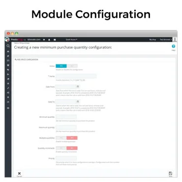 ماژول حداقل، حداکثر تعداد محصول در سبد خرید پرستاشاپ