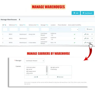 ماژول مدیریت انبار پرستاشاپ WK