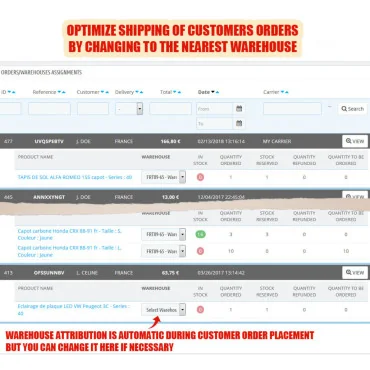 ماژول مدیریت انبار پرستاشاپ WK