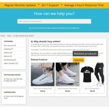 ماژول سوالات متداول پیشرفته Hipresta