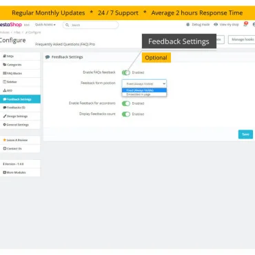 ماژول سوالات متداول پیشرفته Hipresta