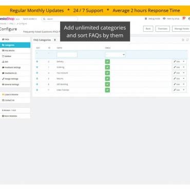 ماژول سوالات متداول پیشرفته Hipresta