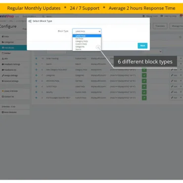 ماژول سوالات متداول پیشرفته Hipresta