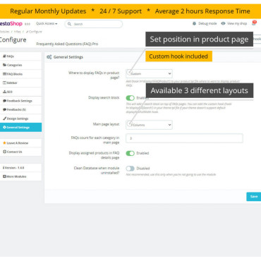 ماژول سوالات متداول پیشرفته Hipresta