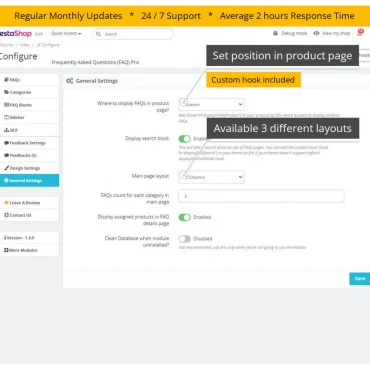 ماژول سوالات متداول پیشرفته Hipresta