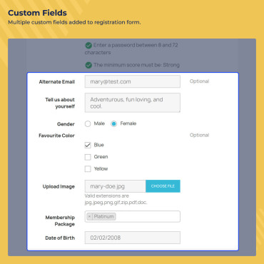 ماژول فیلد سفارشی ثبت نام پرستاشاپ Custom Registration Fields