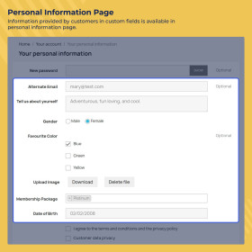 ماژول فیلد سفارشی ثبت نام پرستاشاپ Custom Registration Fields
