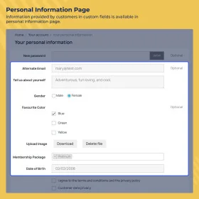 ماژول فیلد سفارشی ثبت نام پرستاشاپ Custom Registration Fields