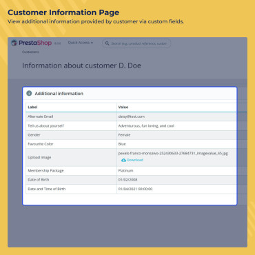 ماژول فیلد سفارشی ثبت نام پرستاشاپ Custom Registration Fields