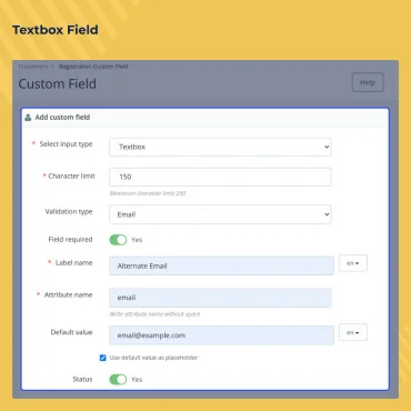 ماژول فیلد سفارشی ثبت نام پرستاشاپ Custom Registration Fields