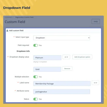 ماژول فیلد سفارشی ثبت نام پرستاشاپ Custom Registration Fields