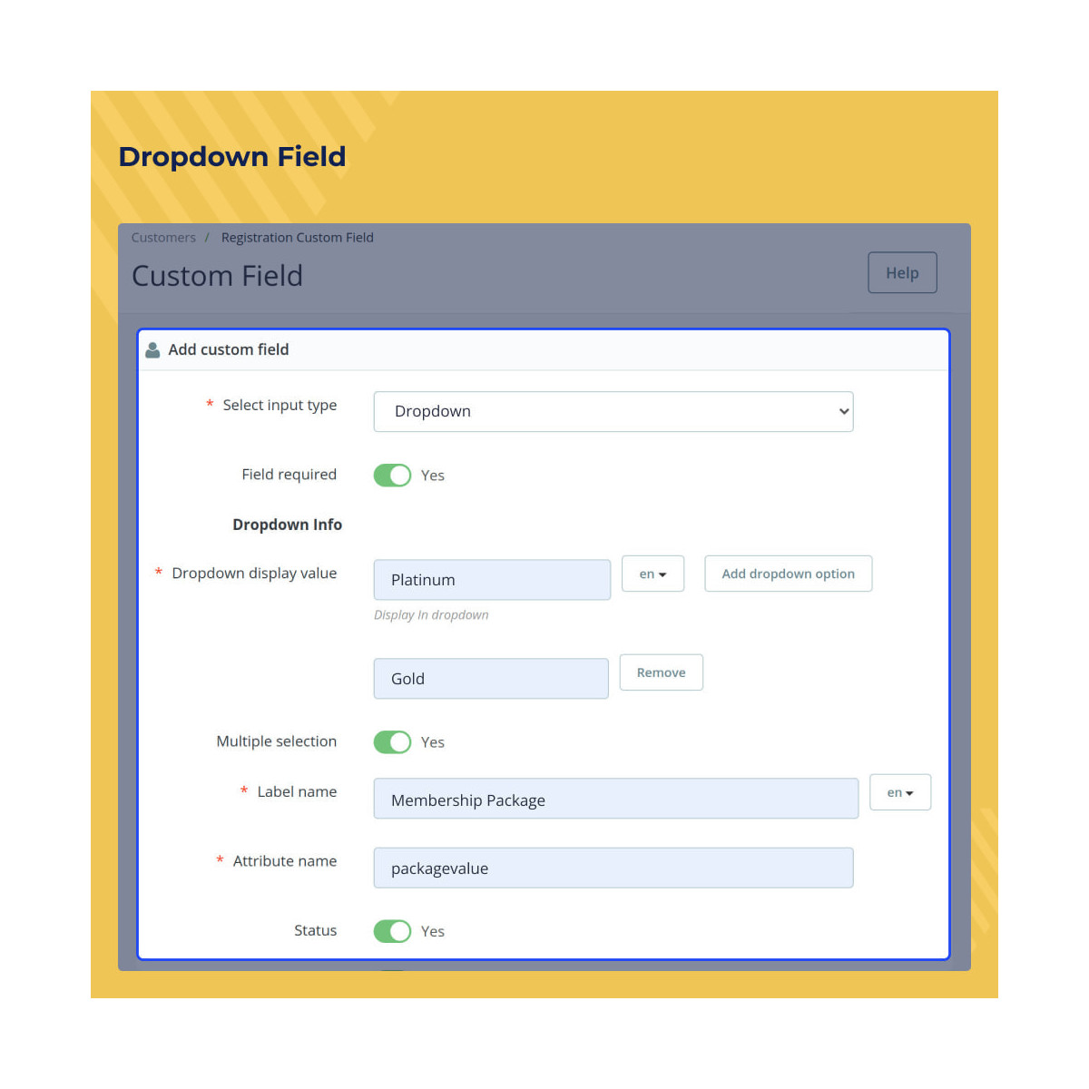 ماژول فیلد سفارشی ثبت نام پرستاشاپ Custom Registration Fields