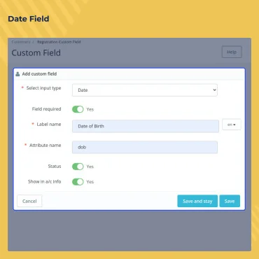 ماژول فیلد سفارشی ثبت نام پرستاشاپ Custom Registration Fields